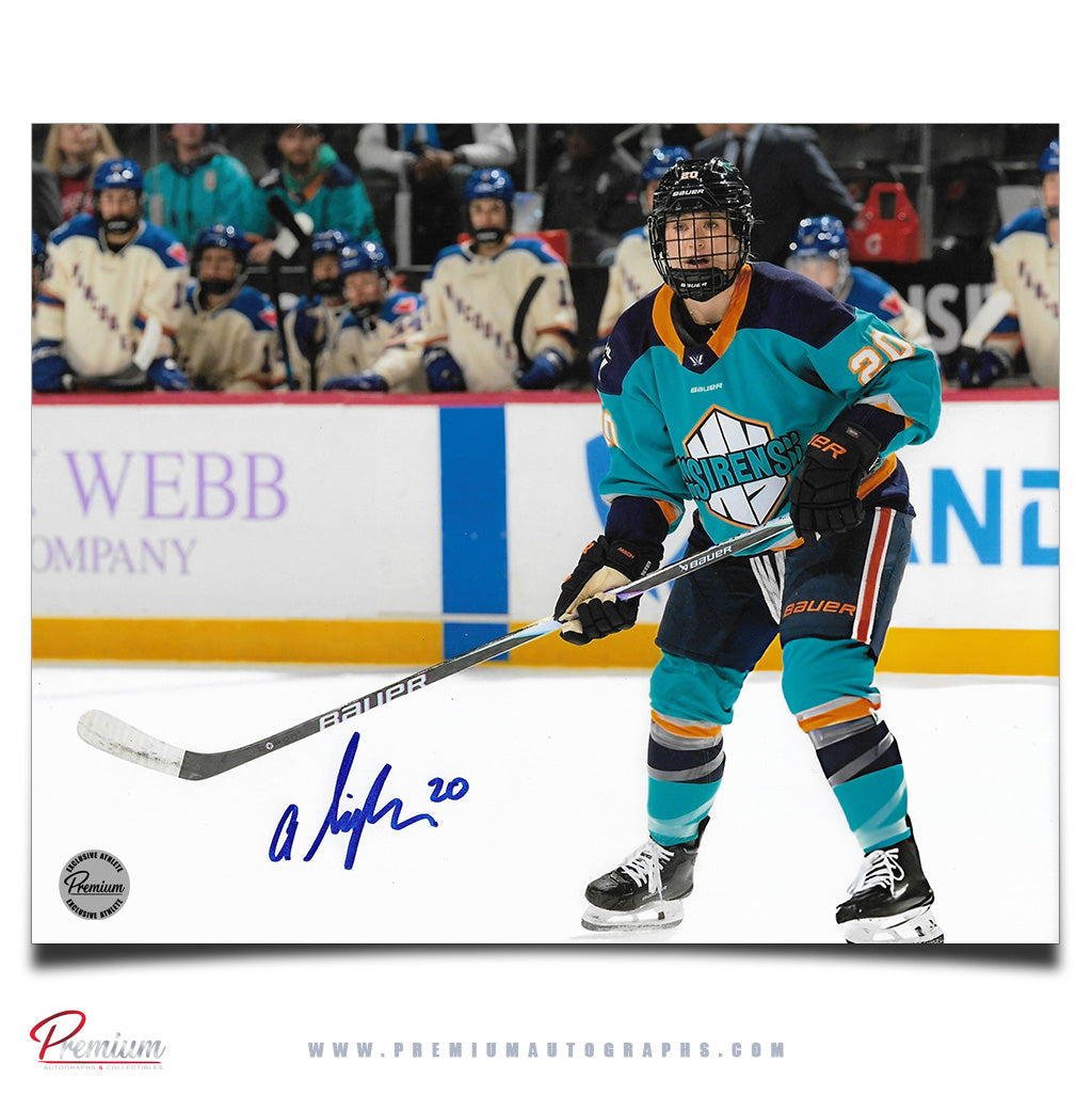 Allyson Simpson New York Sirens PWHL Autographed 8x10 Photograph Looking for Pass