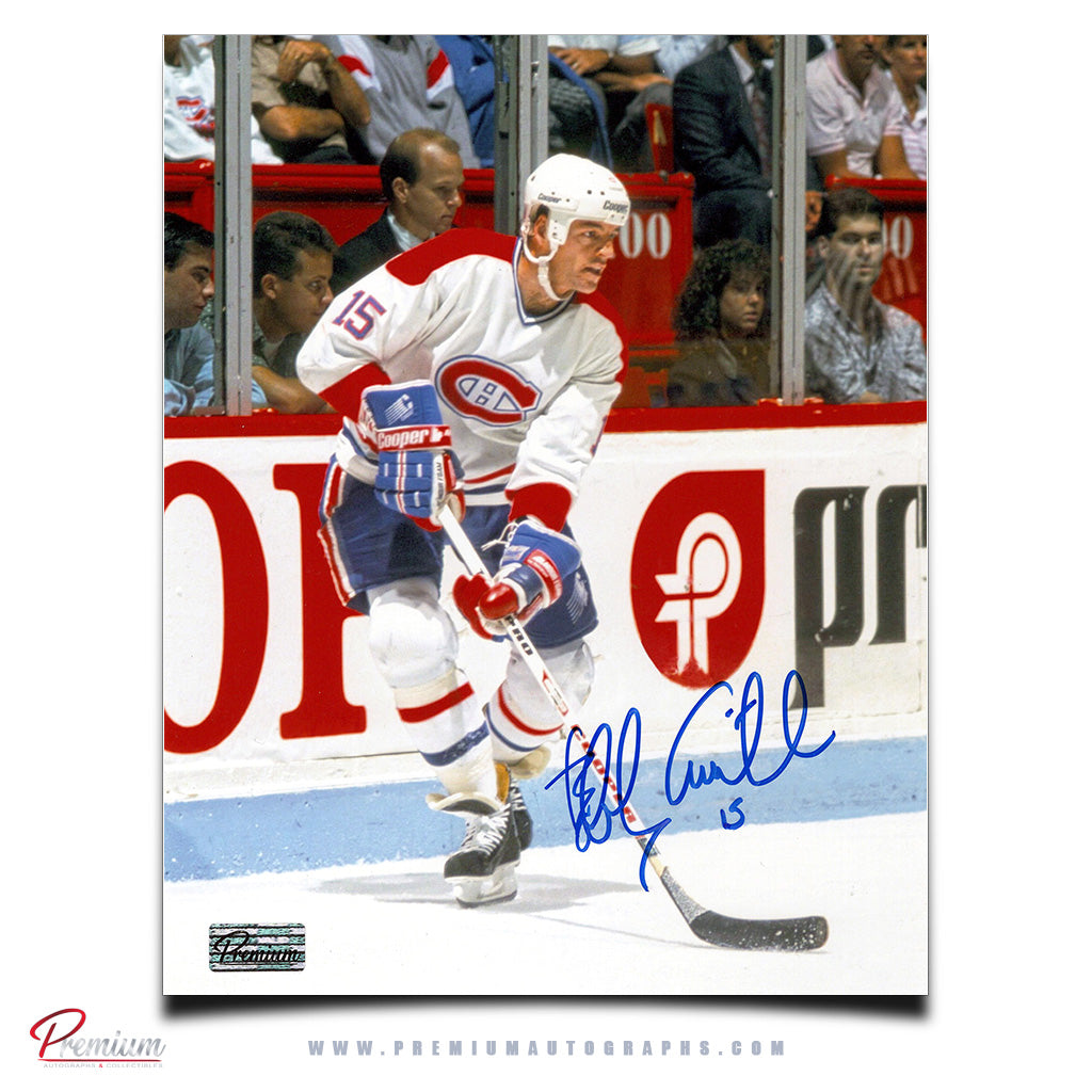 Bobby Smith Montreal Canadiens Autographed 8x10 Photograph Along the Boards