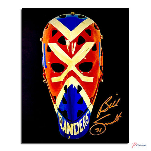 Billy Smith New York Islanders Mask Signed 8x10 Photograph Mask