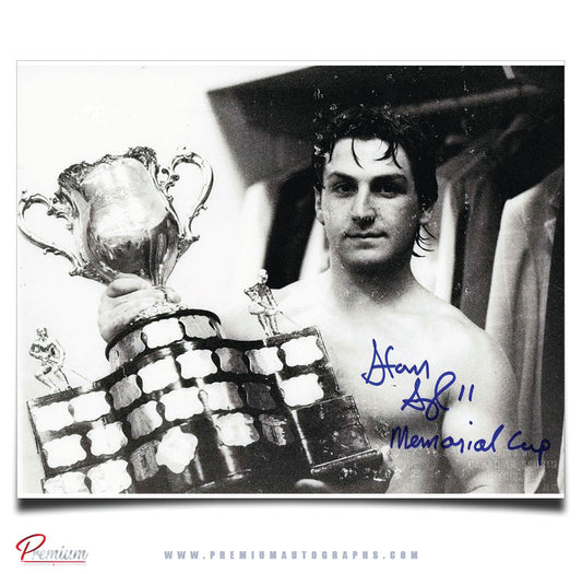 Stan Smyl Vancouver Canucks Autographed 8x10 Photograph memorial Cup