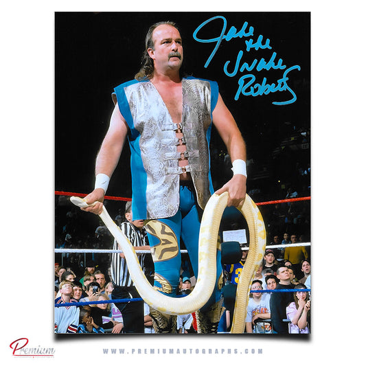Jake The Snake Roberts WWE Autographed 8x10 Photograph