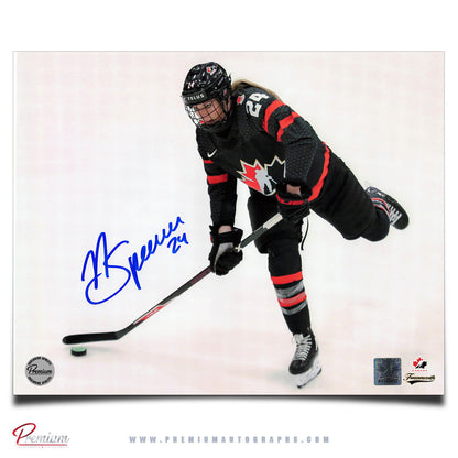 Natalie Spooner Team Canada Autographed 8x10 Photograph Snap Shot