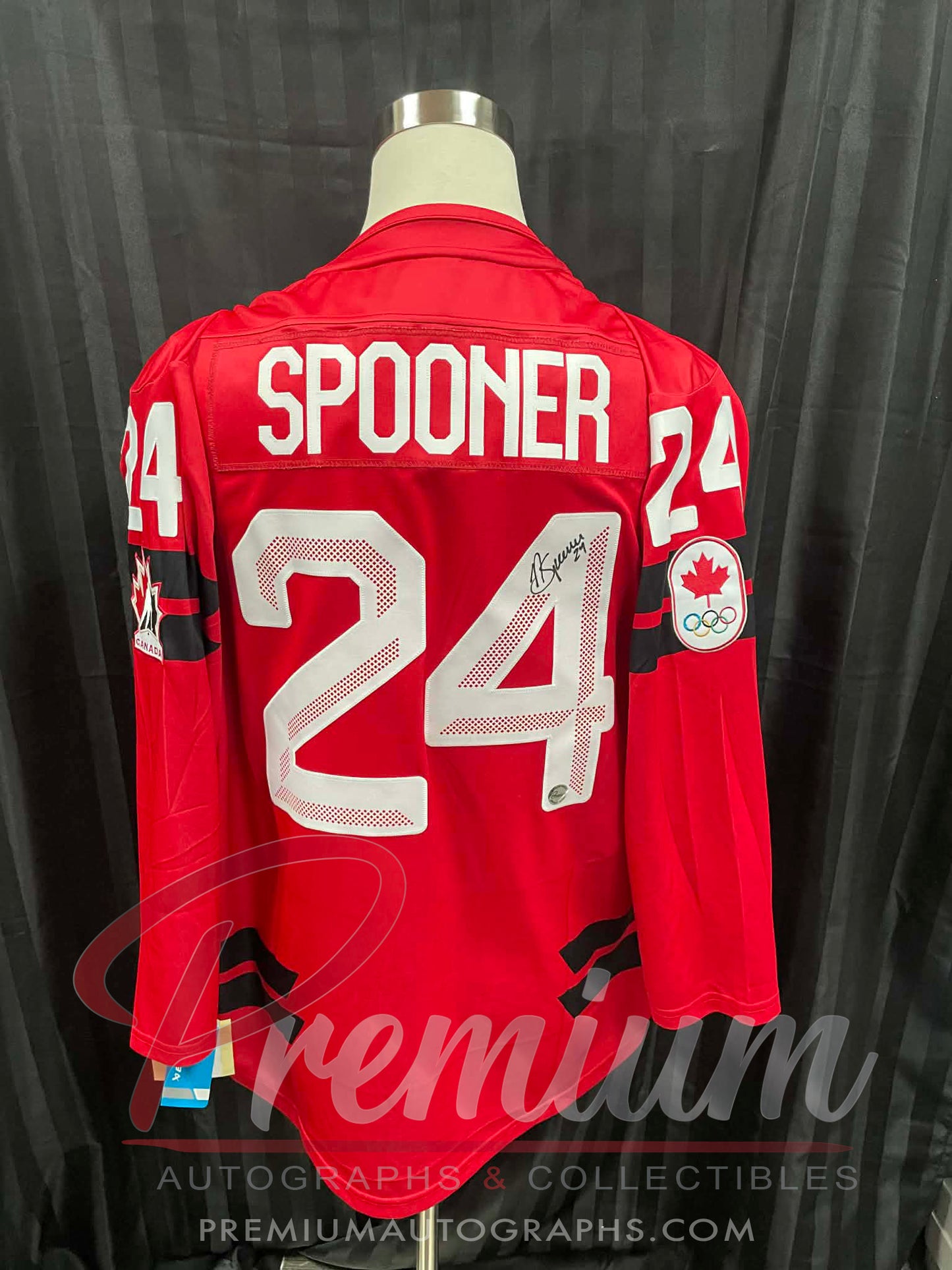 Natalie Spooner 2026 Olympic Team Canada Autographed Bauer RED jersey