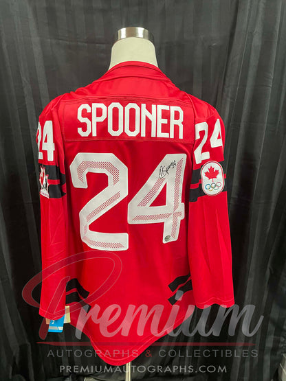Natalie Spooner 2026 Olympic Team Canada Autographed Bauer RED jersey