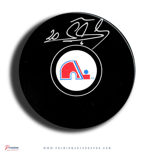 Anton Stastny Quebec Nordiques Signed Puck