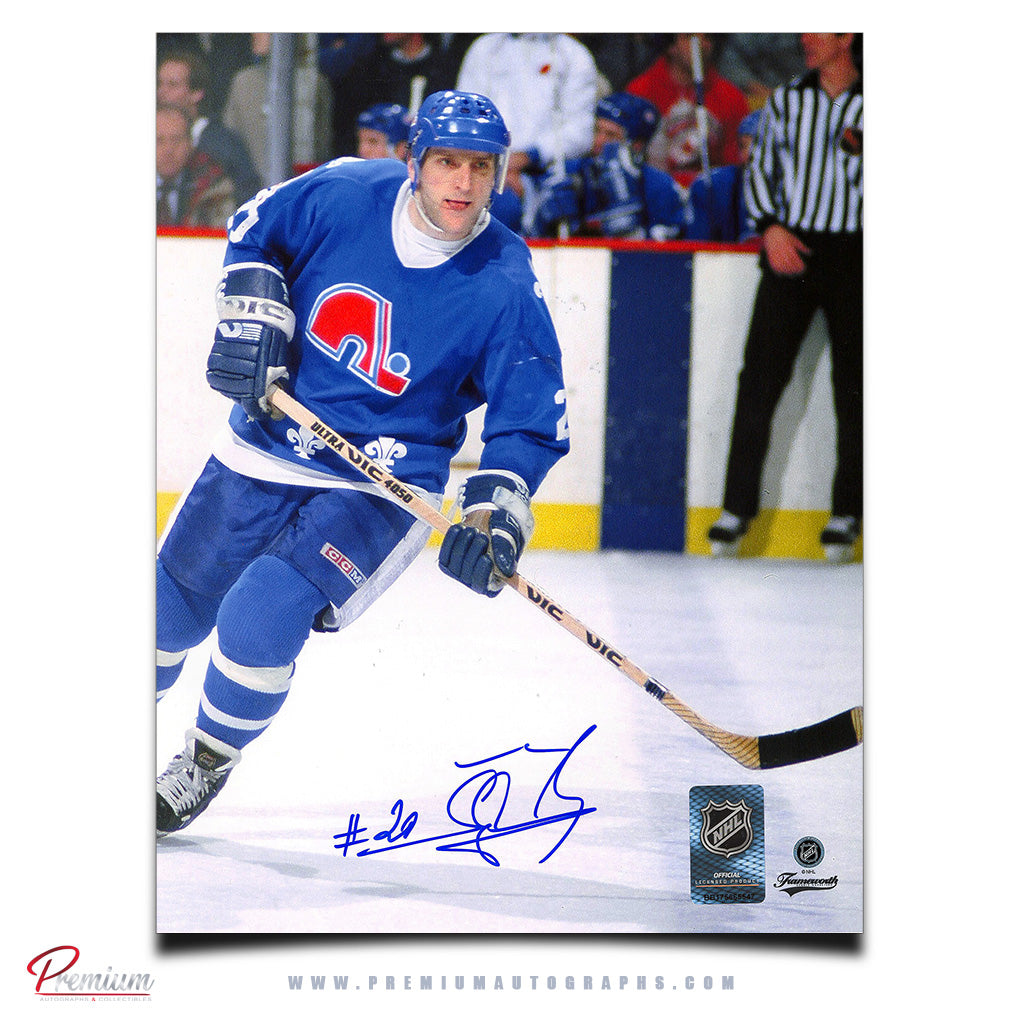 Anton Stastny Quebec Nordiques Signed 8x10 Photograph Focused