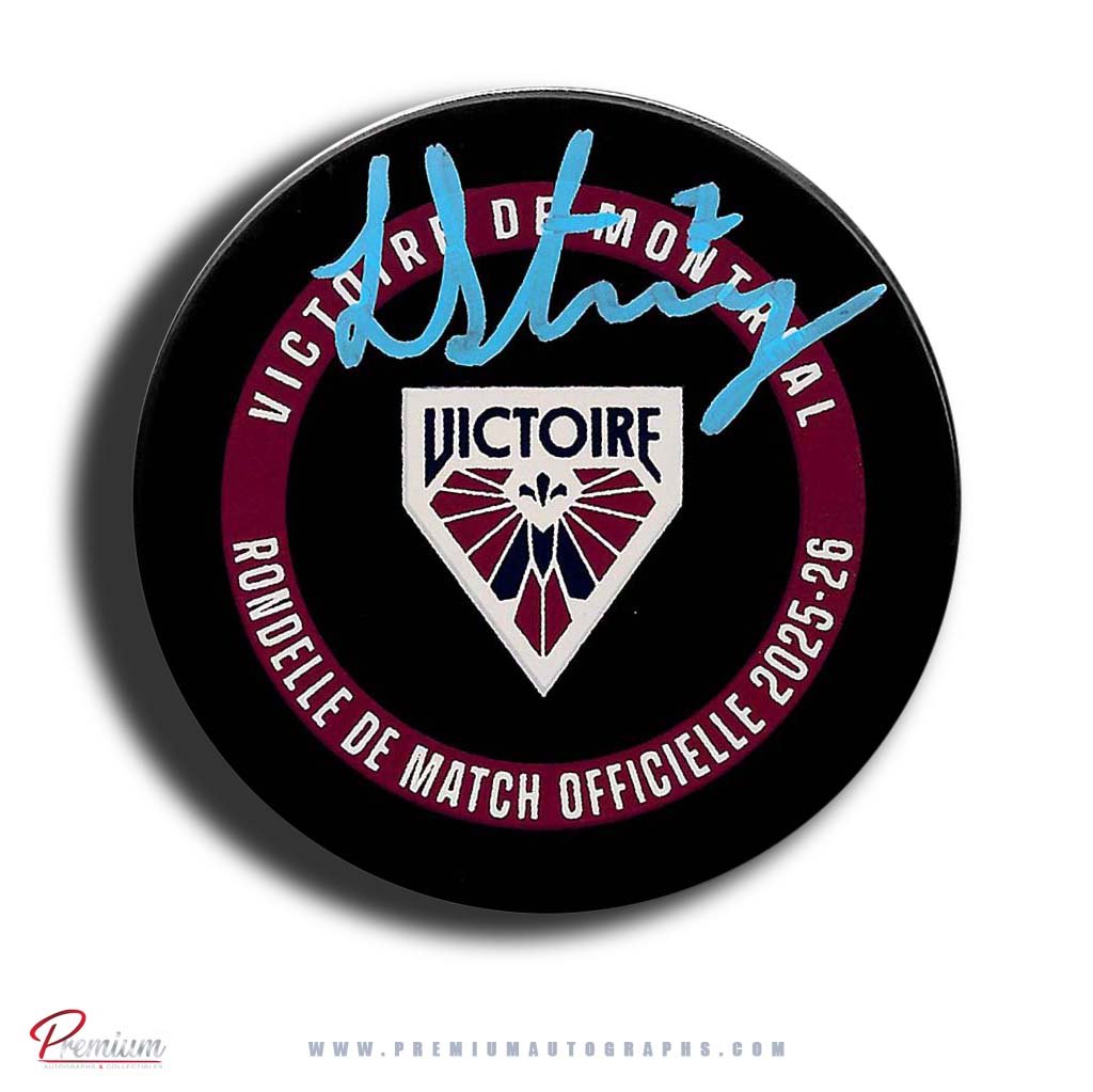 Laura Stacey Montreal Victoire PWHL Autographed 2025-26 Official Game Puck