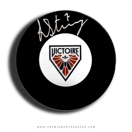 Laura Stacey Montreal Victoire PWHL Signed Puck