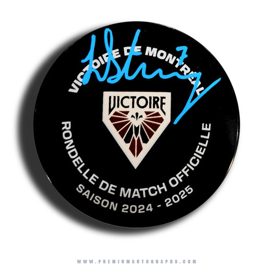 Laura Stacey Montreal Victoire PWHL Signed Offical Game Puck