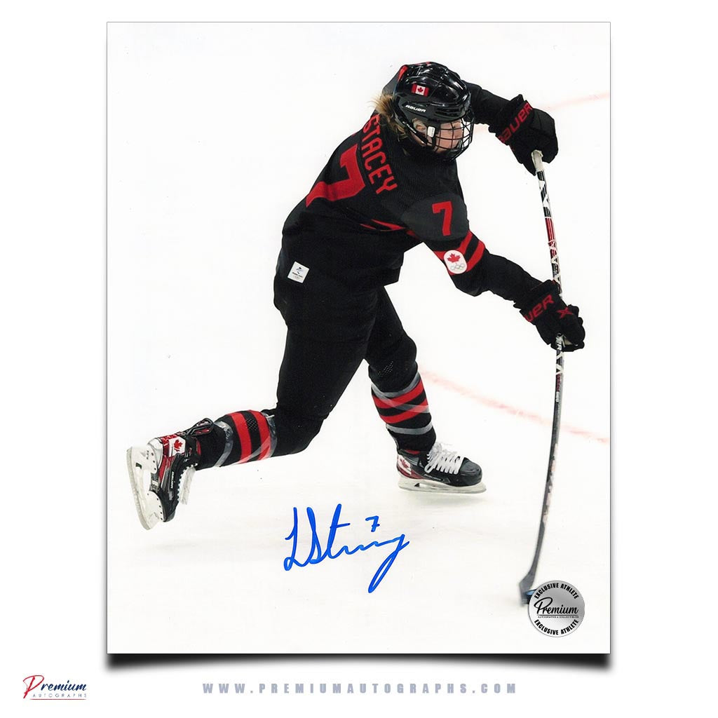 Laura Stacey Team Canada Signed 8x10 Photograph Slap Shot