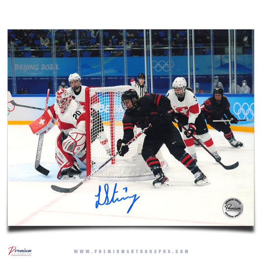 Laura Stacey Team Canada Signed 8x10 Photograph Wrap Around