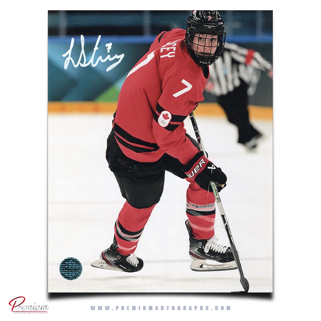 Laura Stacey Team Canada Women Autographed 8x10 Photograph Olympics