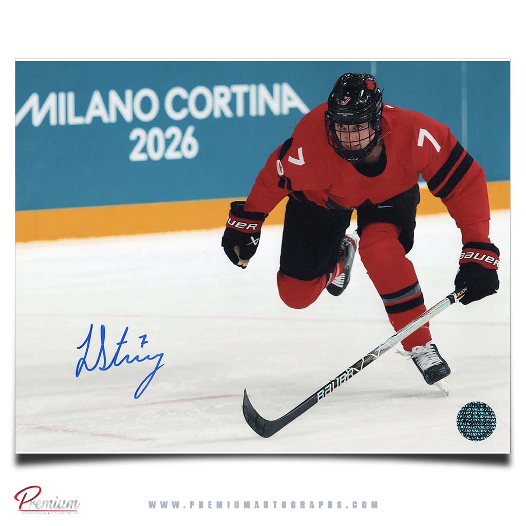 Laura Stacey Team Canada Women Autographed 8x10 Photograph on the Rush