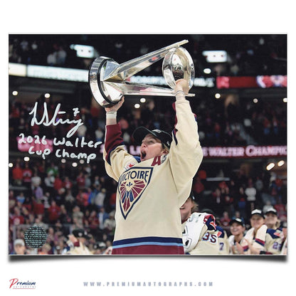Laura Stacey Montreal Victoire PWHL Autographed 8x10 Photograph w/ 2026 Walter Cup Champ Inscription
