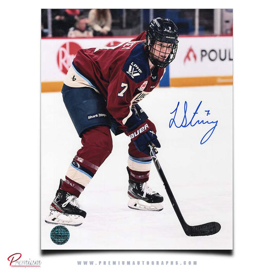 Laura Stacey Montreal Victoire PWHL Autographed 8x10 Photograph Intense