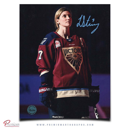 Laura Stacey Montreal Victoire PWHL Autographed 8x10 Photograph Pregame