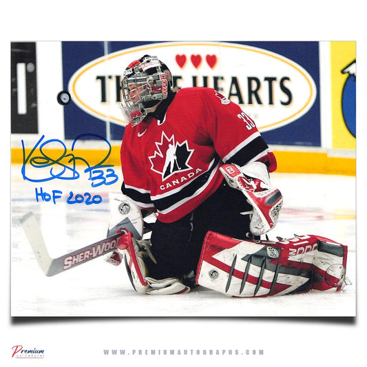 Kim St-Pierre Team Canada Signed 8x10 Photograph Save w/ HOF 2020 Inscription