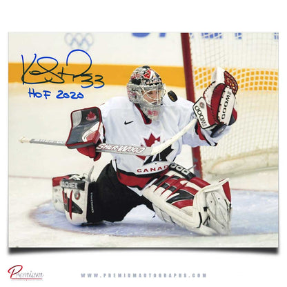 Kim St. Pierre Team Canada Signed 8x10 Photograph Glove Save w/ HOF 2020 Inscription