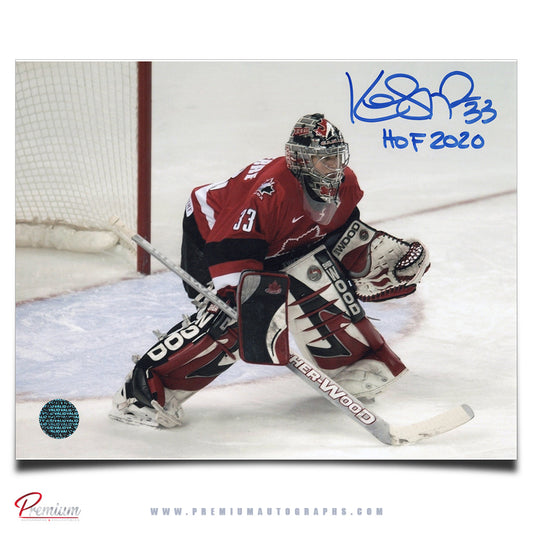 Kim St. Pierre Team Canada Autographed 8x10 Photograph Top of the Crease w/ HOF Inscription