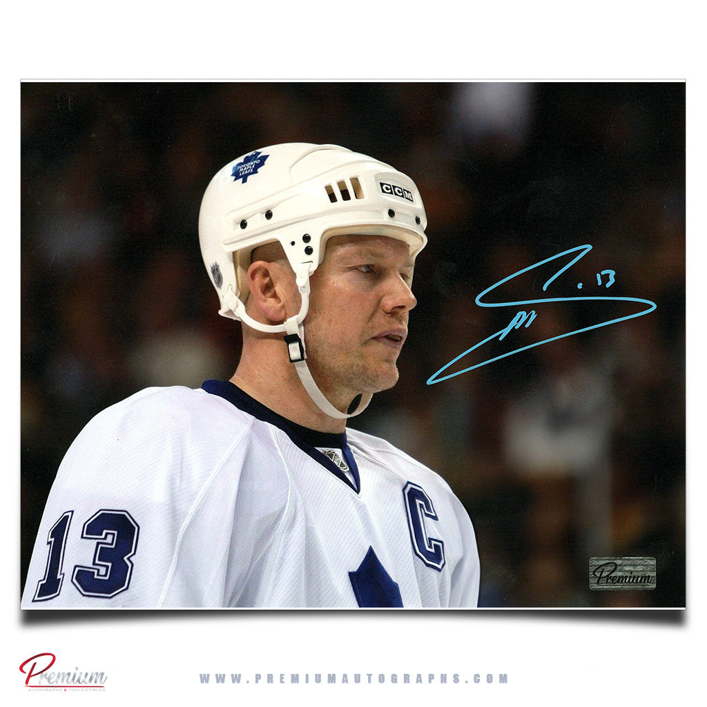 Mats Sundin Toronto Maple Leafs Autographed 8x10 Photograph Close Up