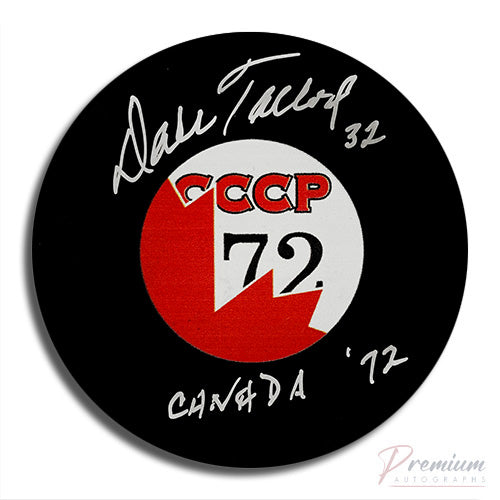 Dale Talon Team Canada Signed Puck w/ Canada 72 Inscription