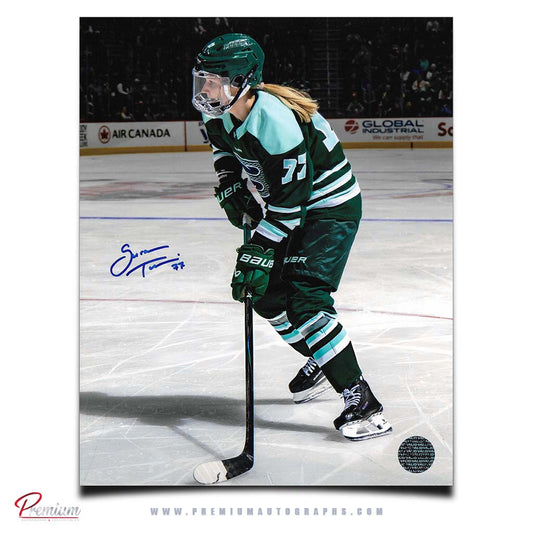 Susanna Tapani Boston Fleet Autographed PWHL 8x10 Photograph With the Puck