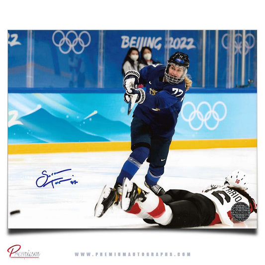 Susanna Tapani Team Finland Autographed Olympic 8x10 Photograph Big Shot