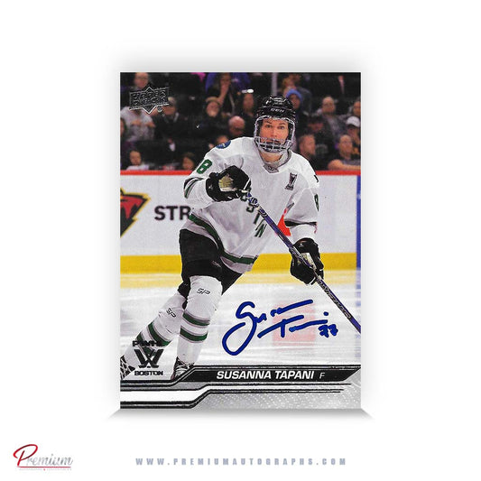 Susanna Tapani Boston Fleet Autographed 2023-24 Upper Deck PWHL Hockey Card #10