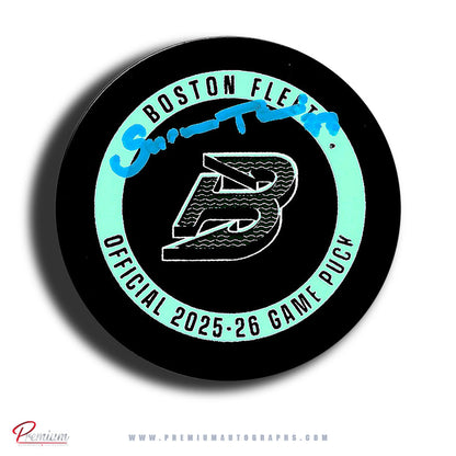 Susanna Tapani Boston Fleet PWHL Autographed Official 2025-26 Game puck