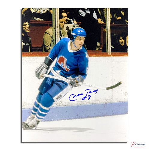 Marc Tardif Quebec Nordiques Signed 8x10 Photograph Along the Boards