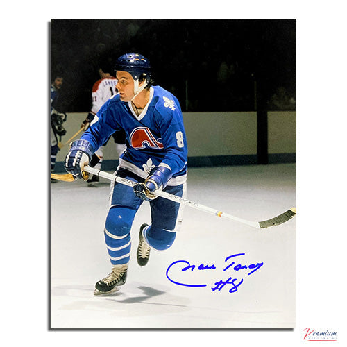 Marc Tardif Quebec Nordiques Signed 8x10 Photograph Skating