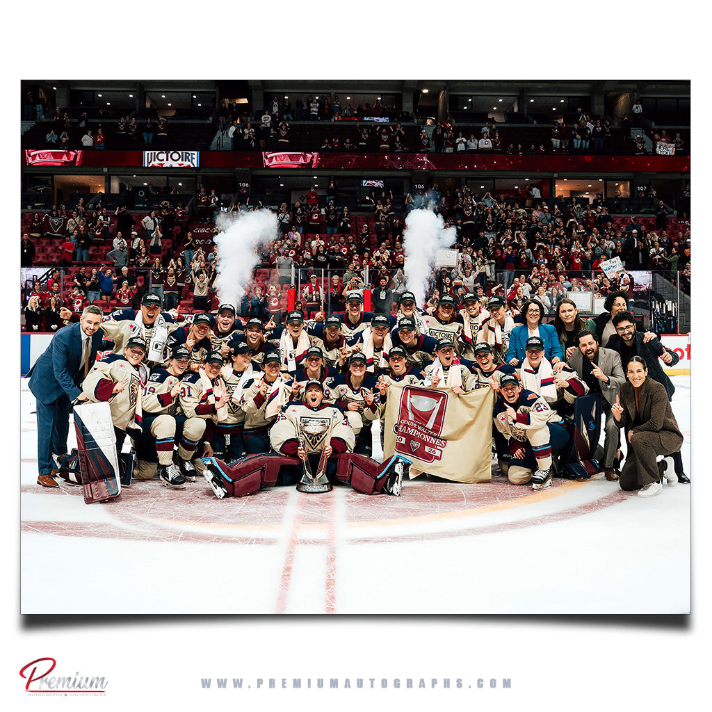 Team Signed Montreal Victoire Autographed 16x20 2026 Walter Cup Champion Celebration Photograph (PreOrder)