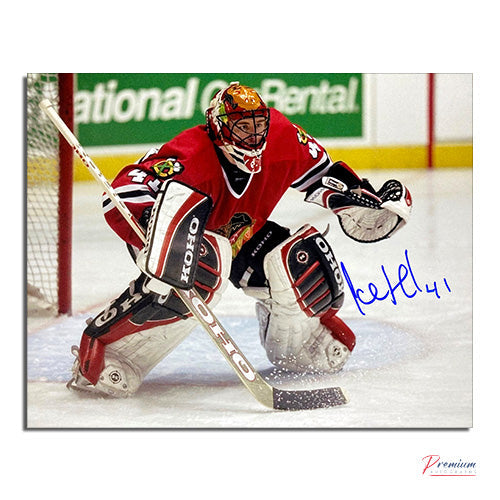 Jocelyn Thibault Chicago Blackhawks Signed 8x10 Photograph Focused