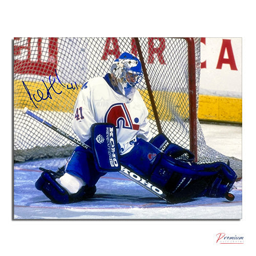 Jocelyn Thibault Quebec Nordiques Signed 8x10 Photograph Pad Save