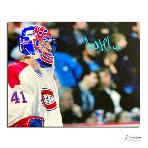 Jocelyn Thibault Montreal Canadiens Signed 8x10 Photograph Close Up