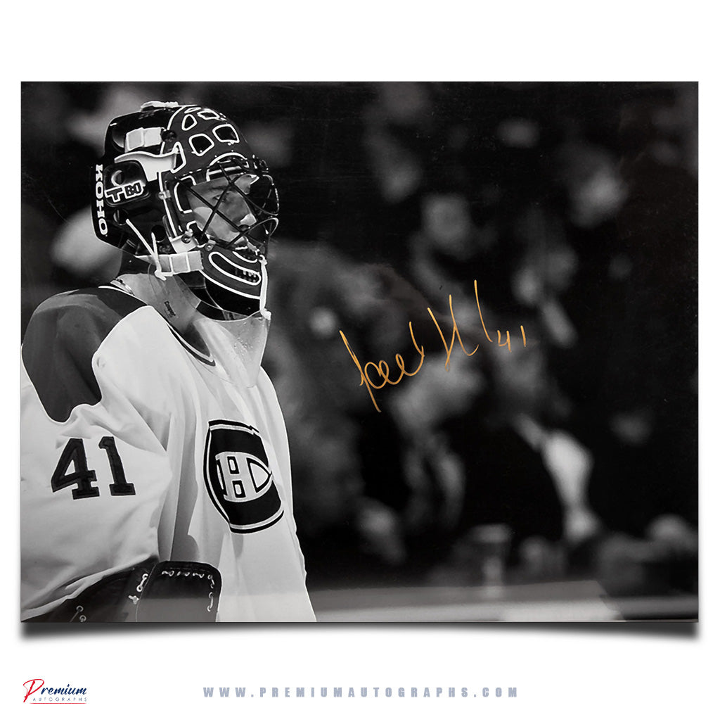 Jocelyn Thibault Montreal Canadiens Signed 16x20 Photograph Closeup