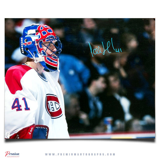 Jocelyn Thibault Montreal Canadiens Signed 16x20 Photograph Closeup