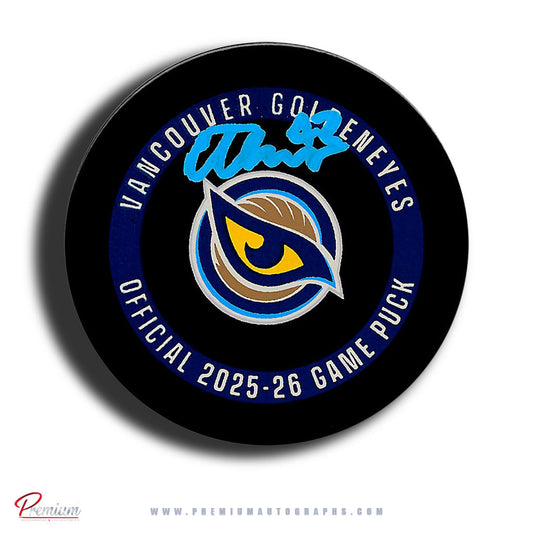 Claire Thompson Vancouver Goldeneyes PWHL Autographed Official 2025-26 Game puck
