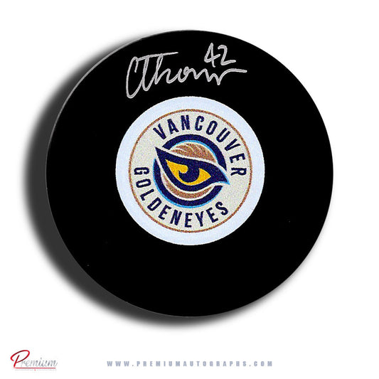 Claire Thompson Vancouver Goldeneyes PWHL Autographed Puck