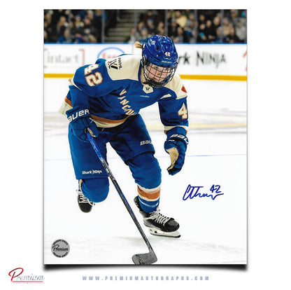 Claire Thompson Vancouver Goldeneyes PWHL Autographed 8x10 Photograph On the Attack