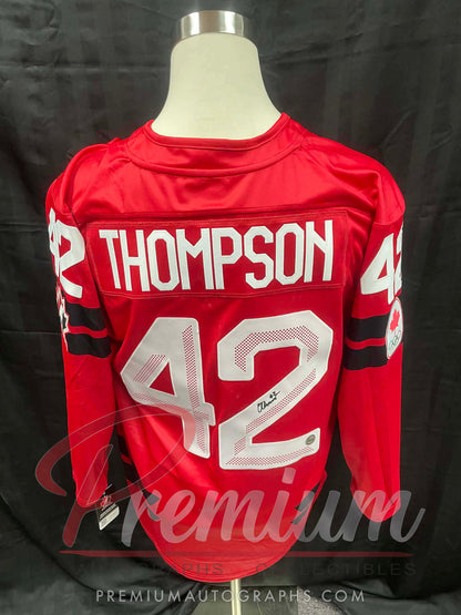 Claire Thompson Olympic Team Canada Autographed Bauer RED jersey