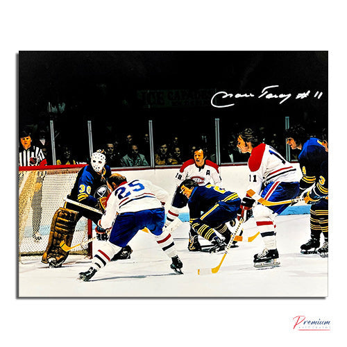 Mark Tradif Quebec Nordiques Signed 8x10 Photograph Crashing the Net