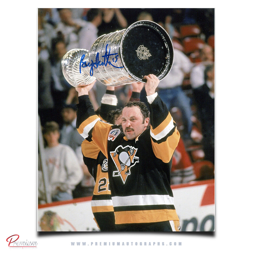 Bryan Trottier Pittsburgh Penguins Autographed 8x10 Stanley Cup Celebration