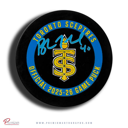 Blayre Turnbull Toronto Sceptres PWHL Autographed Puck Official Game Puck