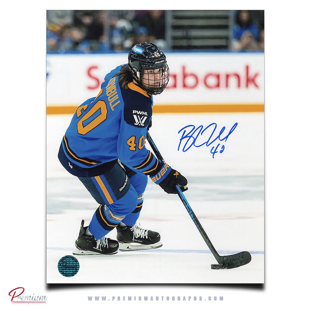 Blayre Turnbull  Toronto Sceptres Autographed 8x10 Photograph With the Puck