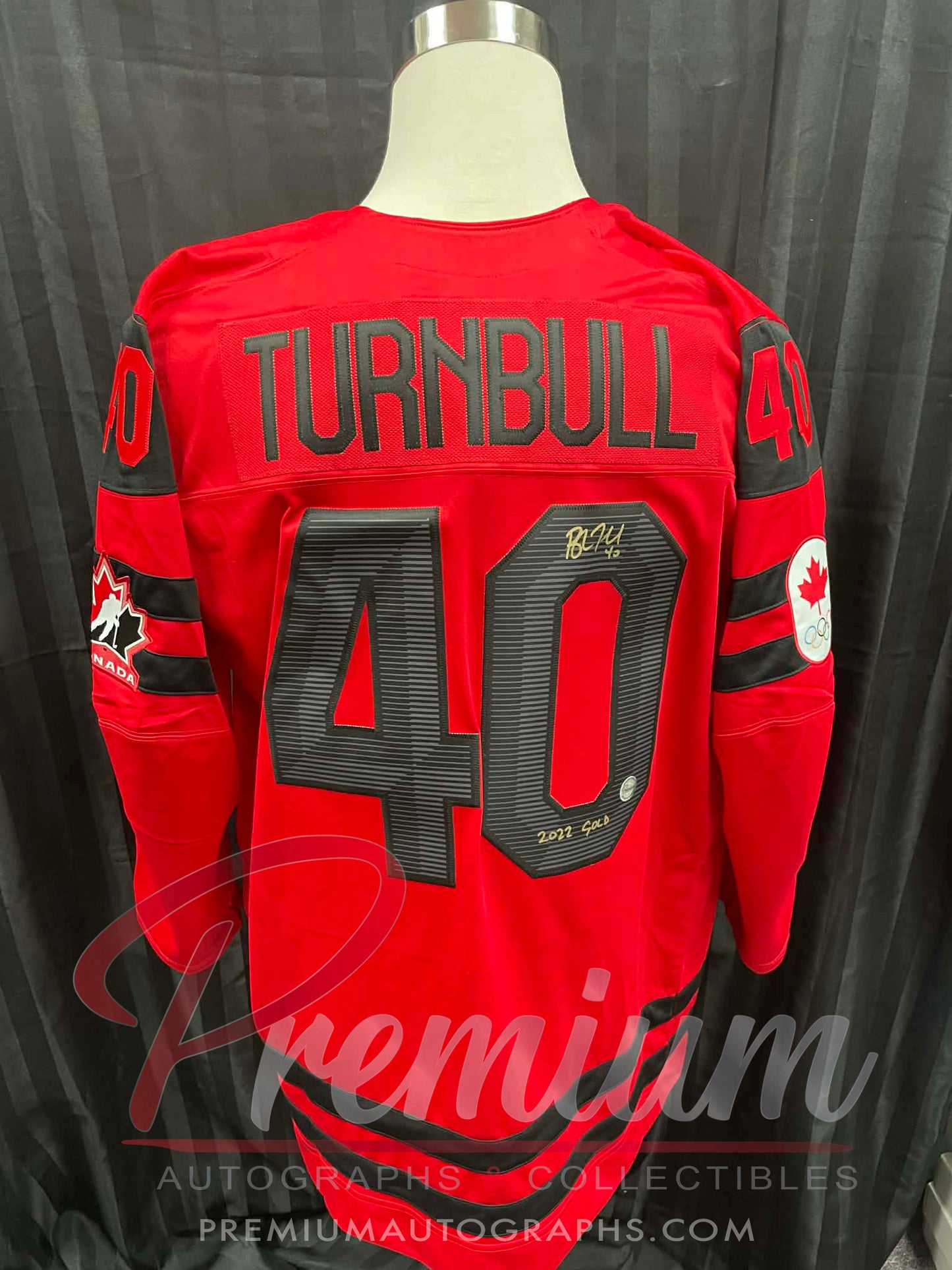 Blayre Turnbull Olympic Team Canada Autographed Bauer RED jersey