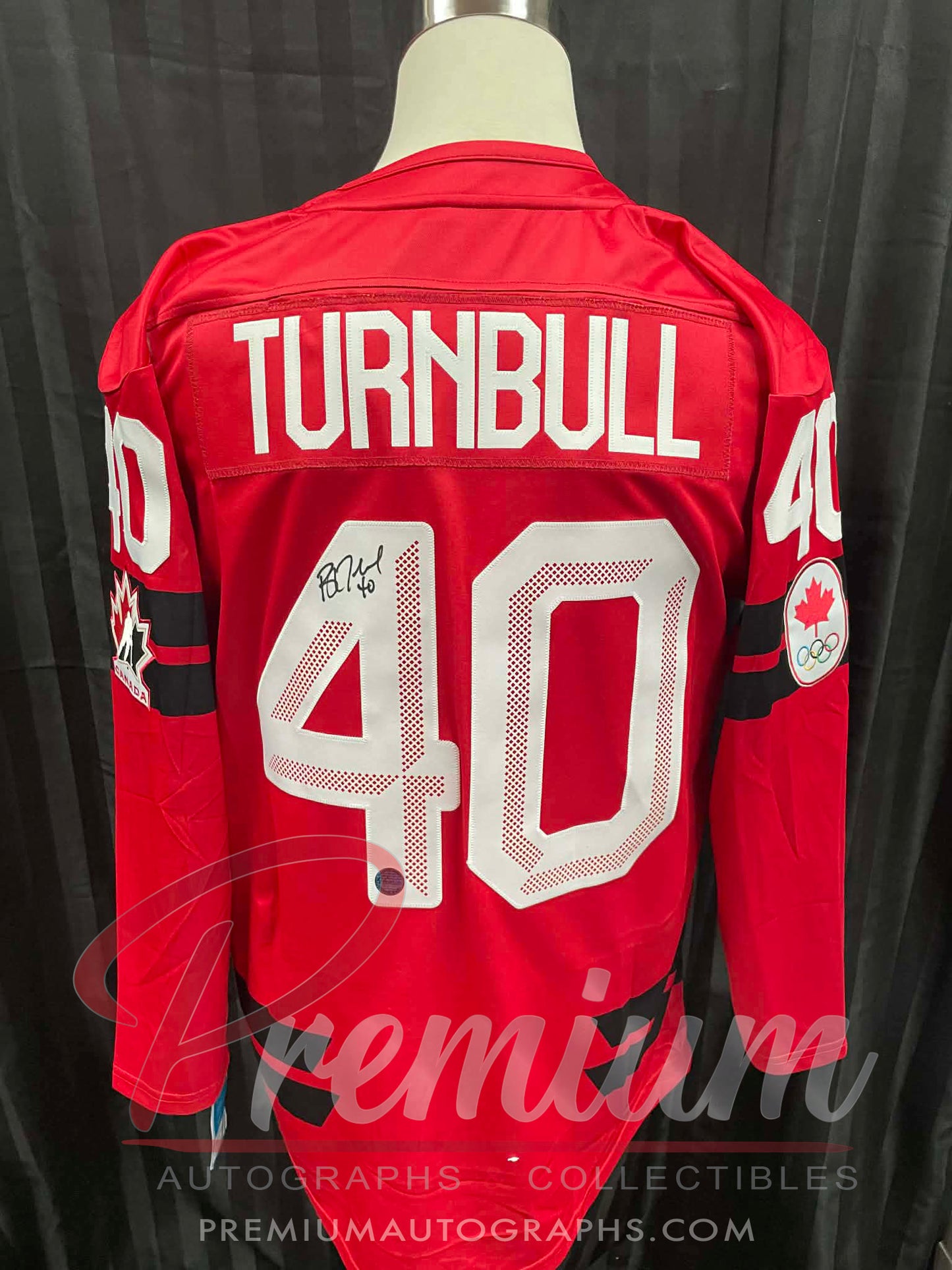 Blayre Turnbull 2026 Olympic Team Canada Autographed Bauer RED jersey