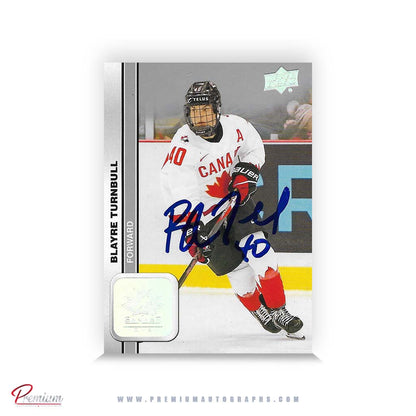 Blayre Turnbull Team Canada Autographed 23-24 Upper Deck Woman Hockey Card #60