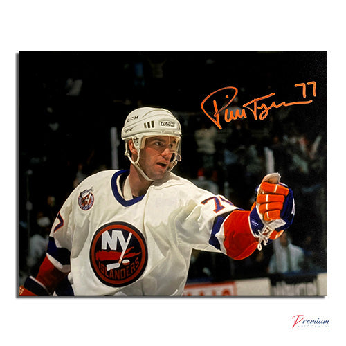 Pierre Turgeon New York Islanders Signed 8x10 Photograph Goal Celebration