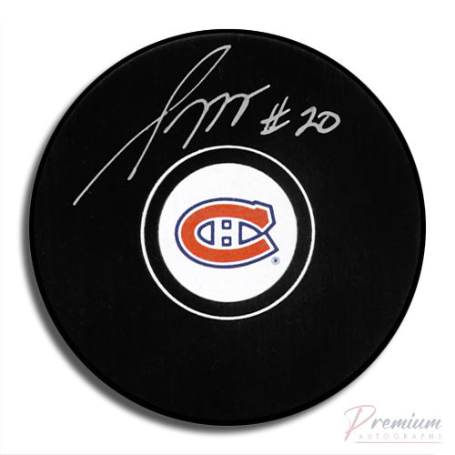 Sylvain Turgeon Montreal Canadiens Signed Puck